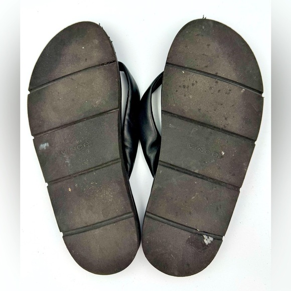 VINCE Olexa-B Sz 8.5 Black Flip Flop Sandals - Picture 6 of 6